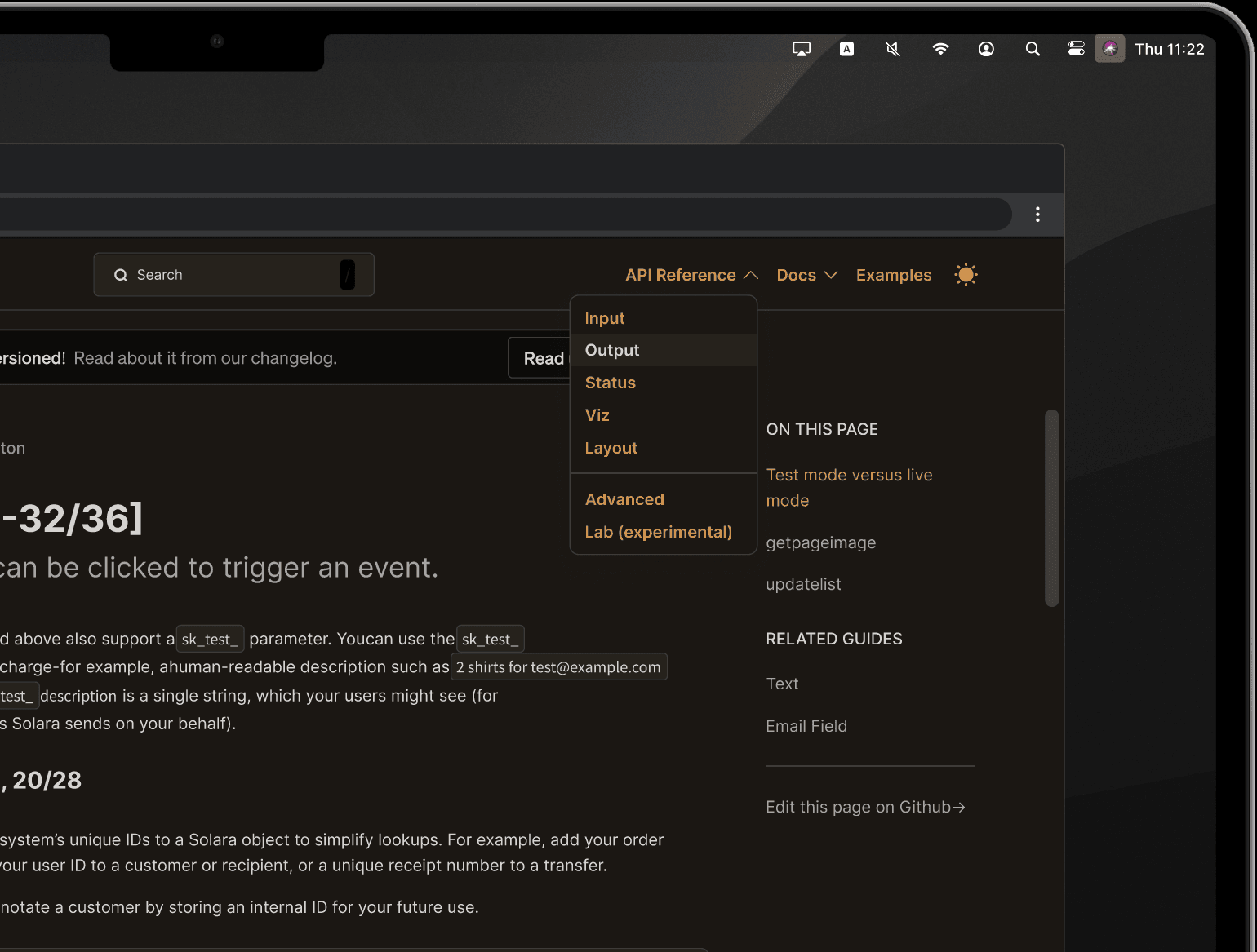 Top navbar layout
